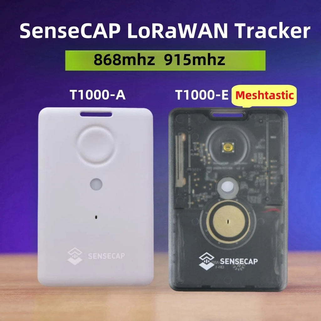 Sensecap T1000 E Meshtastic 868MHz Tracker Lora MeshCore with LR1110,nRF52840,GPS, IP65 Indoor Outdoor Positioning Motion Sensor