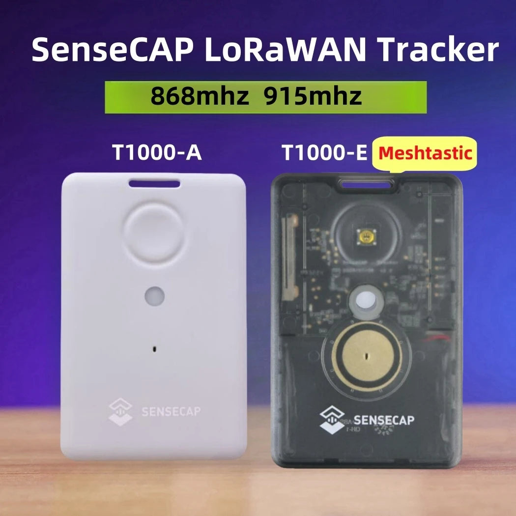 Sensecap T1000 E Meshtastic 868MHz Tracker Lora MeshCore with LR1110,nRF52840,GPS, IP65 Indoor Outdoor Positioning Motion Sensor