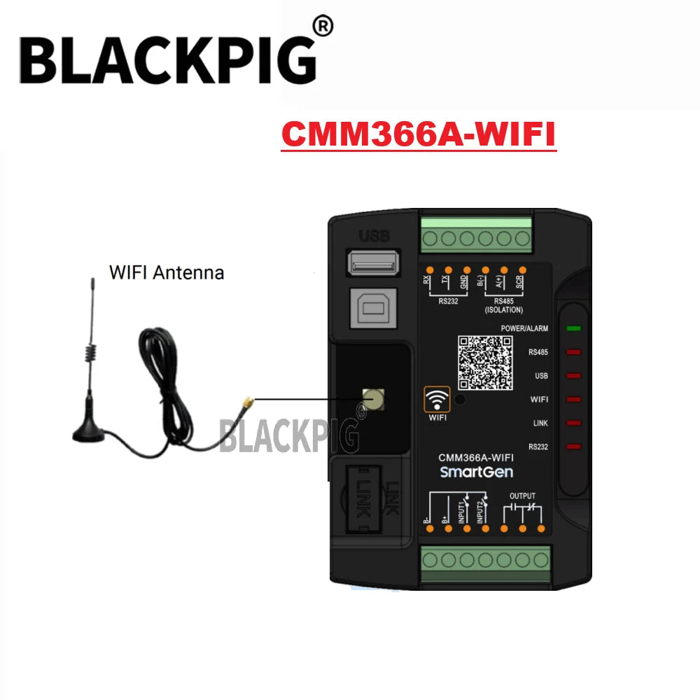 SmartGen Controller Communication Module CMM366A-ET Wired Ethernet CMM366A WIFI Cloud Server Internet Monitor Generator Parts