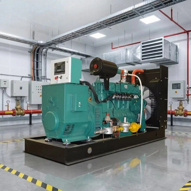 Hot-sellingEfficient 500KW Biogas Diesel Generator Set with Open Frame Design 50/60Hz Frequency Natural Gas Turbine Water Cooled