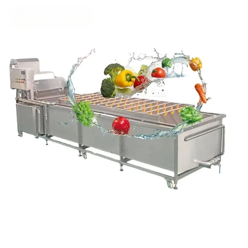 Customized Ozone Air Bubble Washing Machine Commercial Fruit Vegetable Cleaner High Efficiency Pesticide Removal Large Capacity