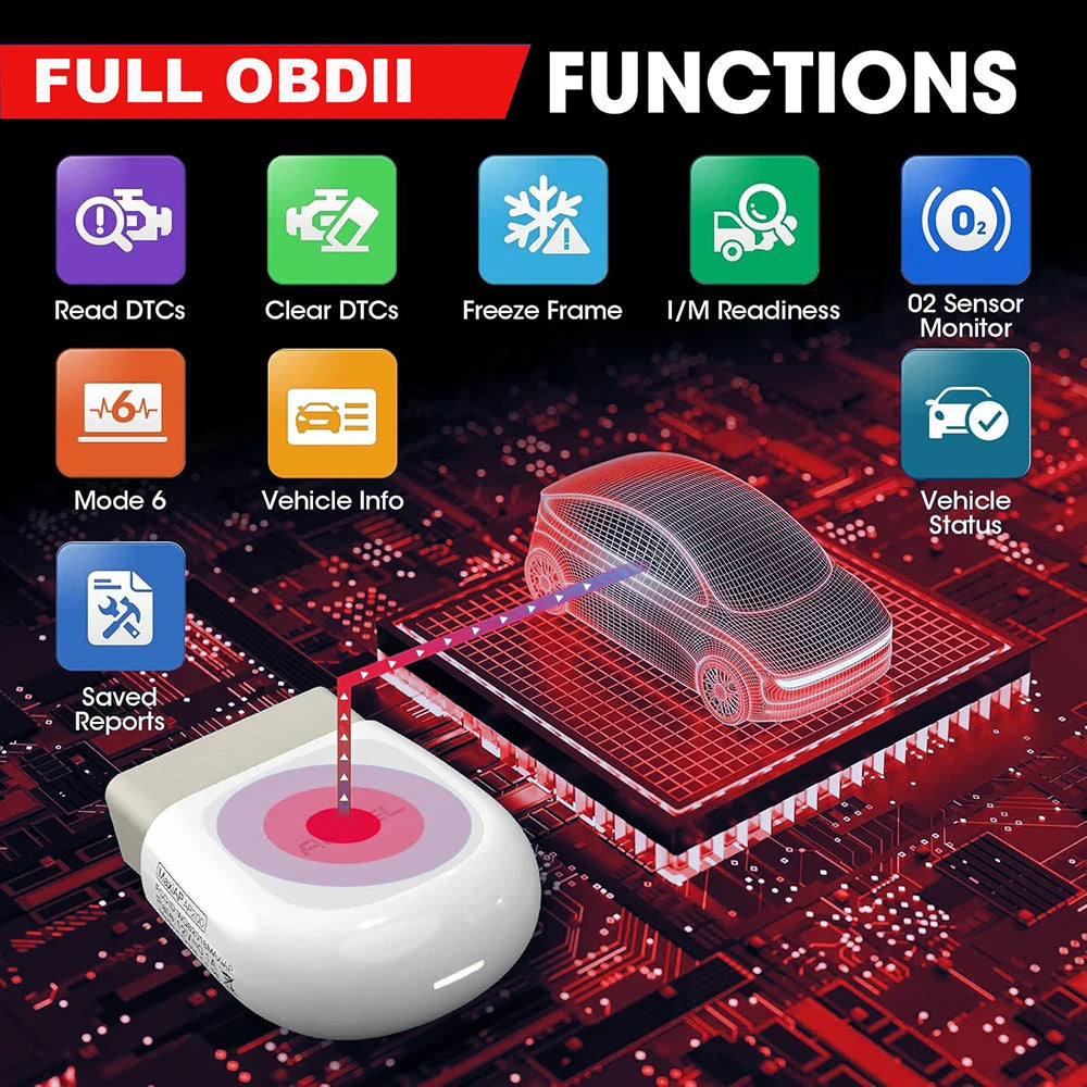 Autel AP200 Bluetooth OBD2 Scanner MaxiAP Code Reader with Full System VIN TPMS IMMO Service Car Diagnostic Tool for IOS Android