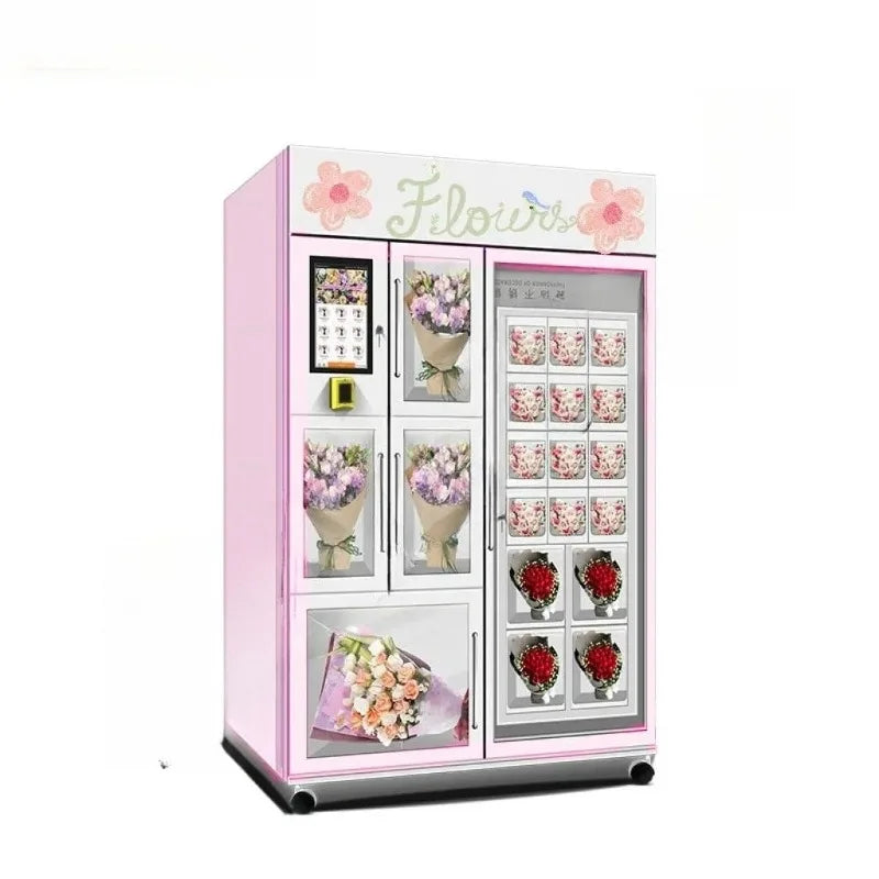 Fresh Florist Flower Vending Machine Customized Smart 24 Self Service Commercial Fresh Keep Indoor Mall Hospital Supermarket Use