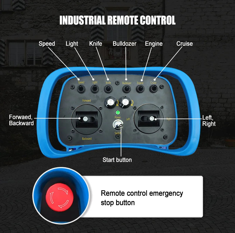 Customized Remote Control Lawn Mower Intelligent Mowing Robot Self-propelled High Horsepower All Terrain