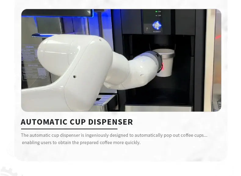 Customizable Appearance Auto Intelligent Coffee Robot Bar & Vending Machine Robotic Arm Commercial AI Smart Robot Barista Maker