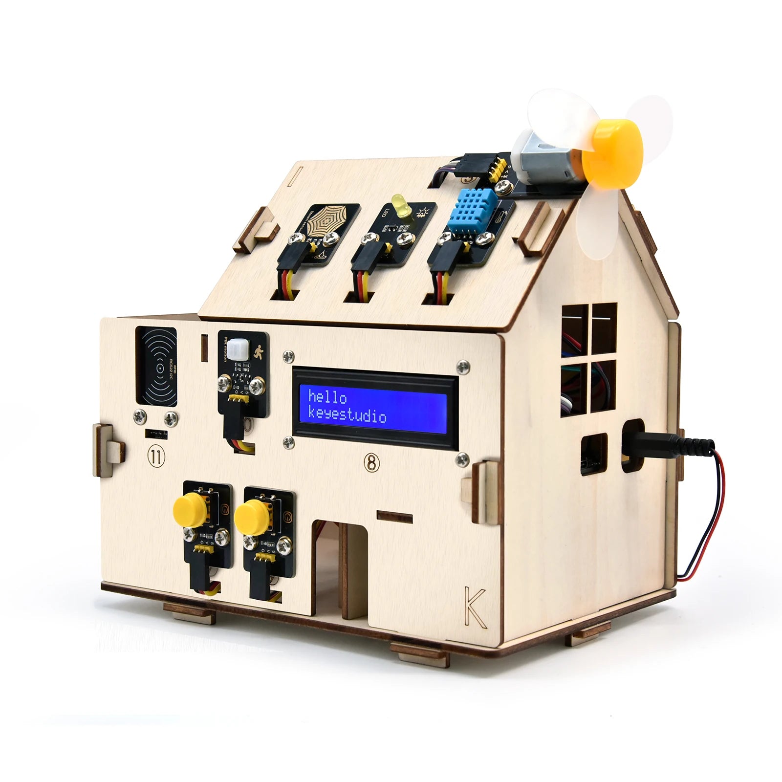 Keyestudio Smart Home IOT Kit With ESP32 Board C language And MicroPython For Arduino ESP32 STEAM Smart House DIY Electronic Kit