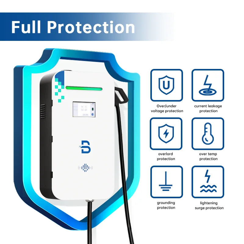 Customized 20KW 30KW 40KW Fast CCS2 CCS1 GB/T Electric Cars OCPP Commercial EV Fast DC EV Charger