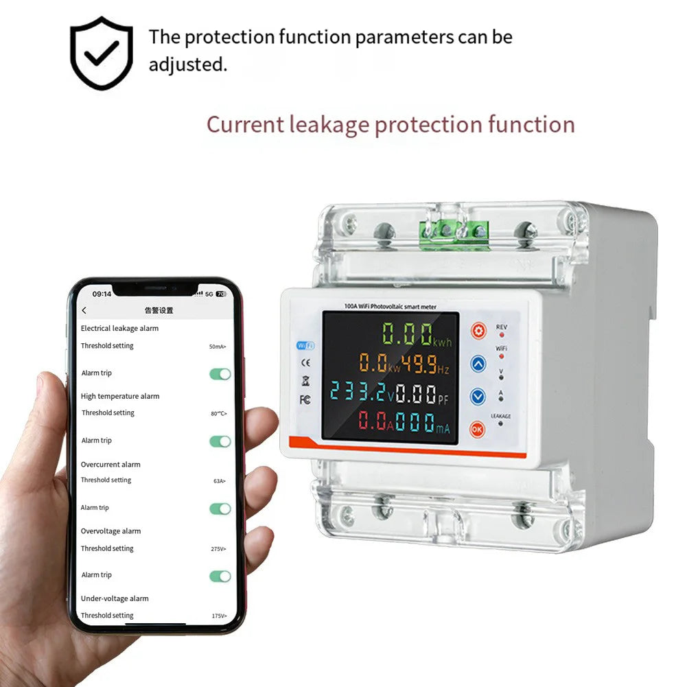 Smart WiFi Circuit Breaker: Color Screen, Remote Control & Comprehensive For Home Improvement  Test Measurement Tool Accessory
