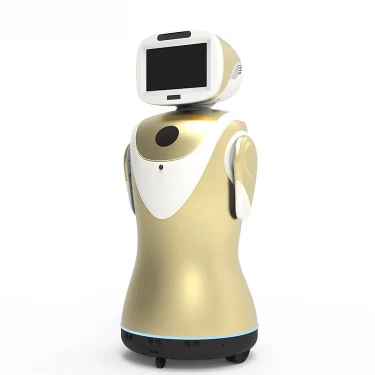 Customized Intelligent AI Interactive Communication Commercial Reception Robot with Dancing Greeting for Promotion