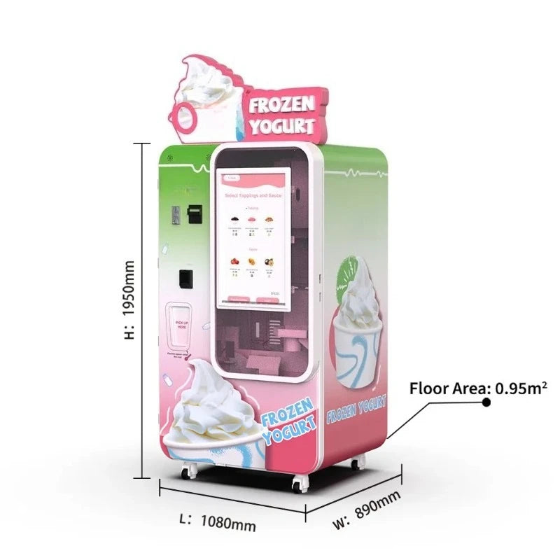 Customized Soft Ice Cream Machine for Retail Vending Projects Energy Efficient High Output Cost Effective Ideal for Business