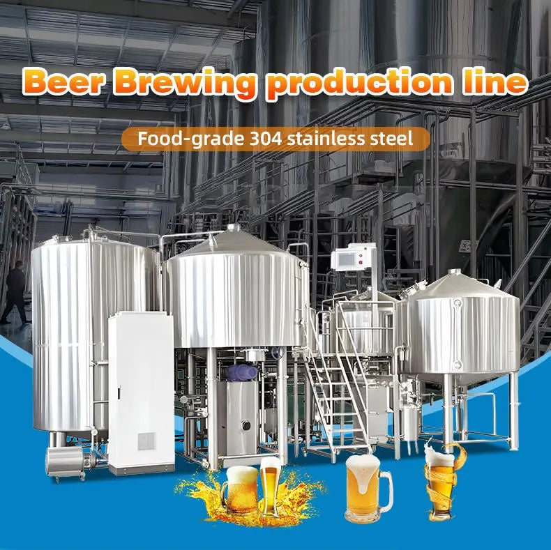 Custom High-Efficiency Electric Beer Brewing Bottling Packaging Integrated Equipment