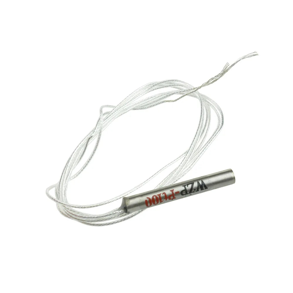 1/5x PT100 Temperature Sensor WZP-PT100 Platinum RTD Sensor Waterproof Temperature Sensing Probe for PID Temperature Controller