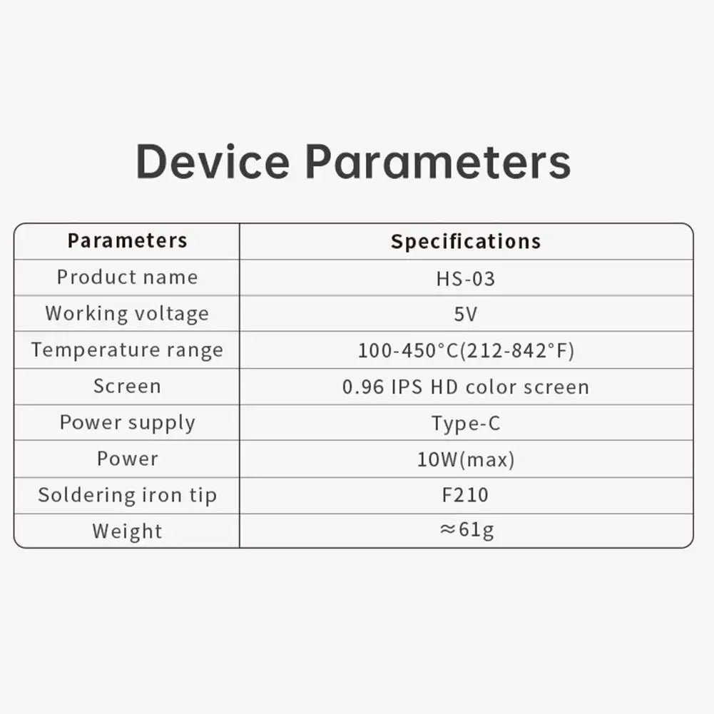 For FNIRSI HS-03 Wireless Electronic Maintenance Pen  Smart Thermal Tool With Auto Sleep Rechargeable TypeC Interfac