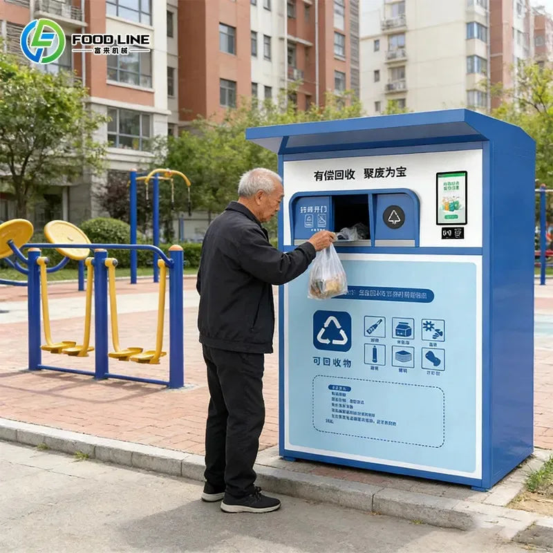 Custom Commercial Weatherproof Automated Waste Collection Reverse Vending Machine
