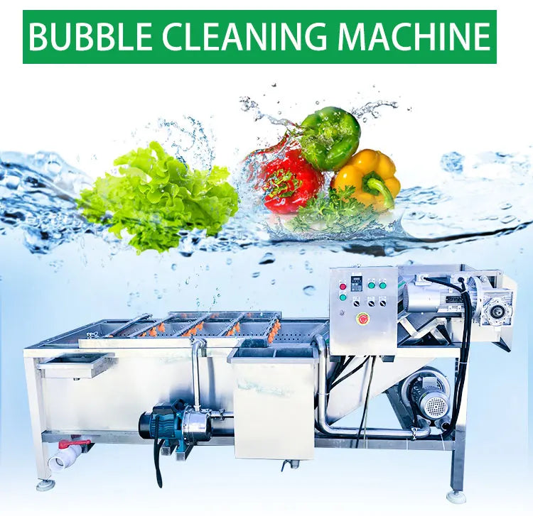 Customized Electric Automatic Commercial Bubble Cleaning Machine 304 Stainless Steel High Pressure Cleaning