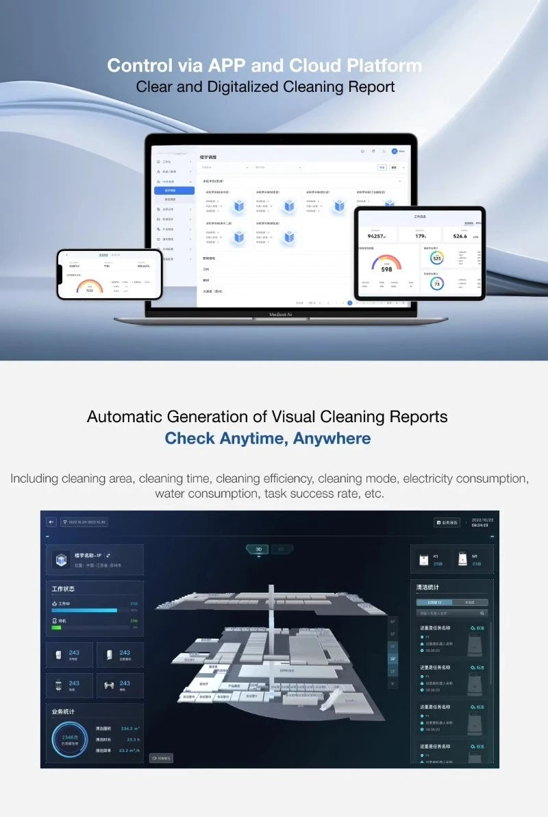 Customized Innovative Commercial Cleaning Robot Smart Floor Cleaning Machine Automatic Commercial Robot Vacuum Cleaner Mall Unit