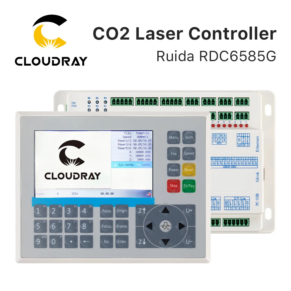 Cloudray Ruida RDC6585G Laser Controller 8 Axes Motion Control for Co2 Laser Engraving and Cutting Machine Controller System