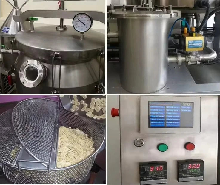 Continuous Vacuum Oil Fryer Industrial Commercial Deep Frying Machine High Efficiency Low Oil Consumption Top Sale
