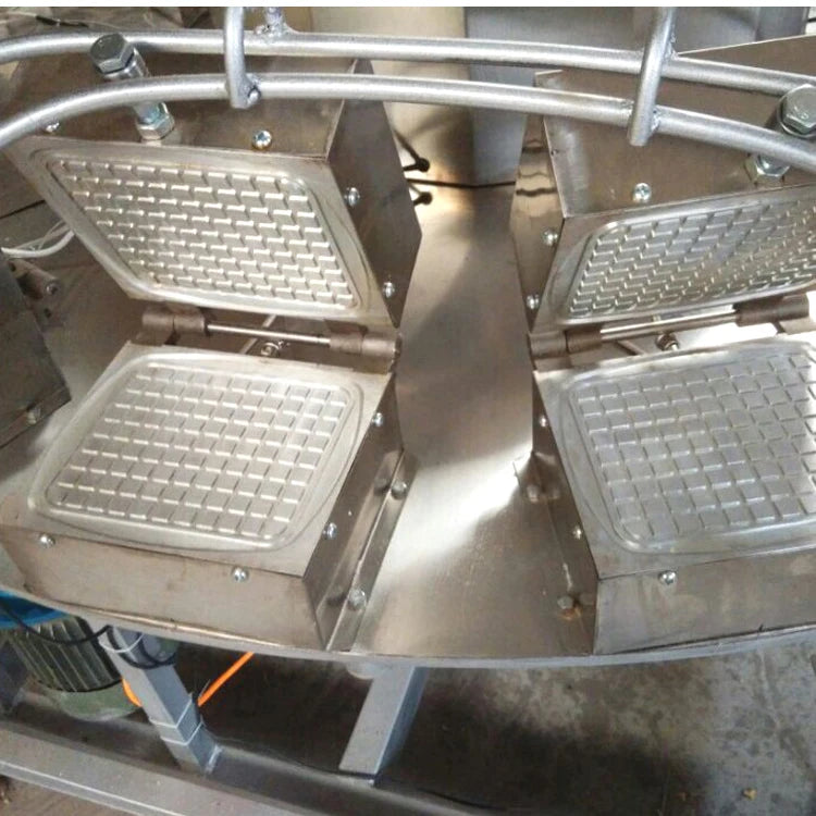 Customized Small Commercial Stroopwafel Line High Efficiency Ice Cream Cone Crispy Egg Roll Waffle Maker Top Selling