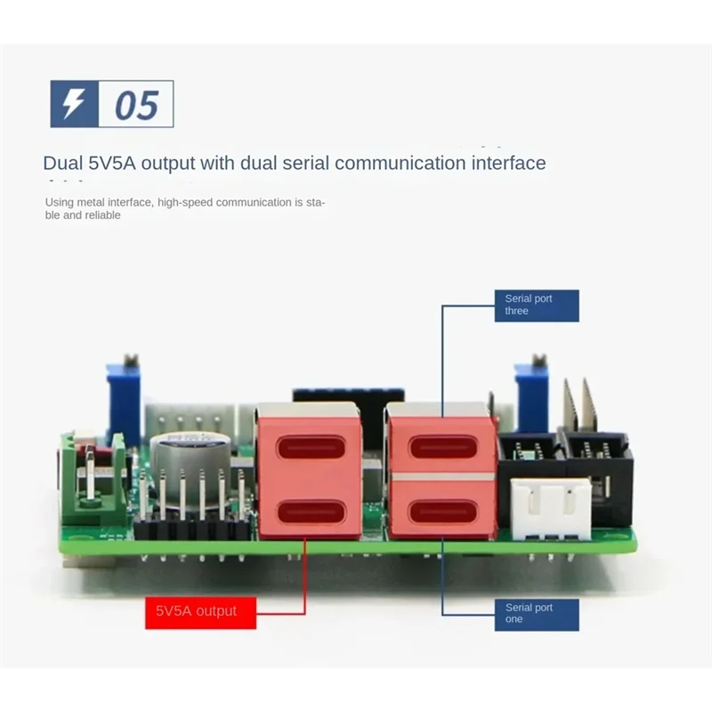B78B-C50C Robot Control Board, Drive Control Integration, Brushless Motor Version, ROS Unmanned Trolley Chassis, Sports Four-Whe