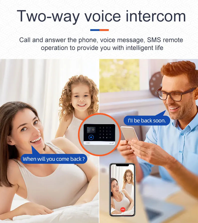 Smart Home Solar powered siren Tuya WIFI GSM Alarm System Wireless Smart Life APP 433MHz Safe Security Gap PIR Motion with Alexa
