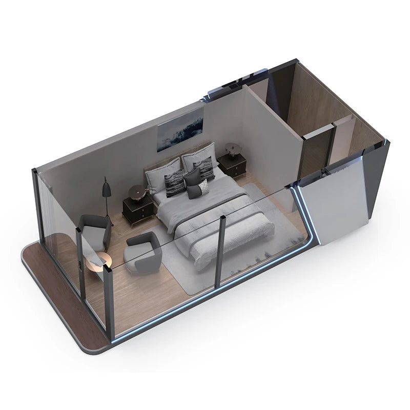 High Quality Mobile House Party Tent Outdoor Prefab Office Pod Container House Space Capsule House