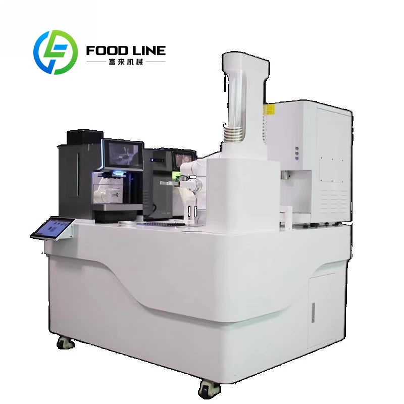 Customized Intelligent Cobot Gripper Coffee Bar Machine Automatic Latte Art Coffee Maker for Commercial Catering Shop Use