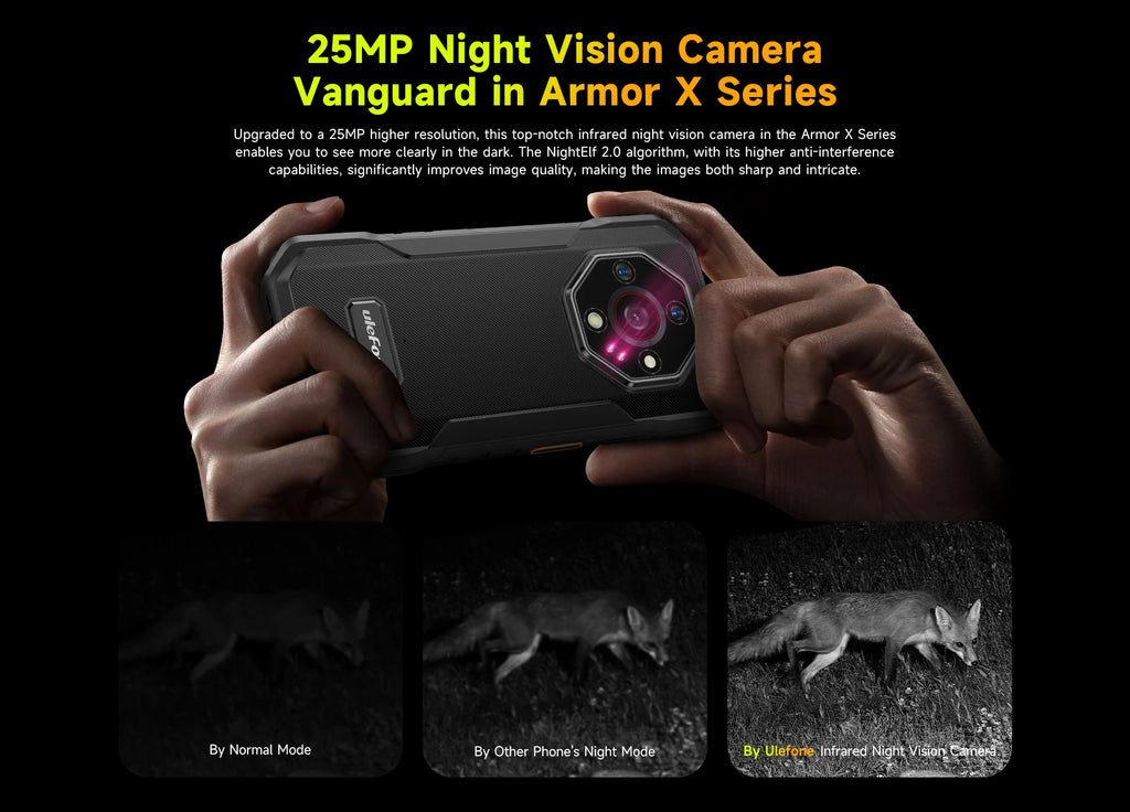 Ulefone Armor X32 Pro 5G Rugged Phone Android 14 16GB+256GB Dimensity 6300 Octa Core 64MP Camera NFC IP68/IP69K Waterproof