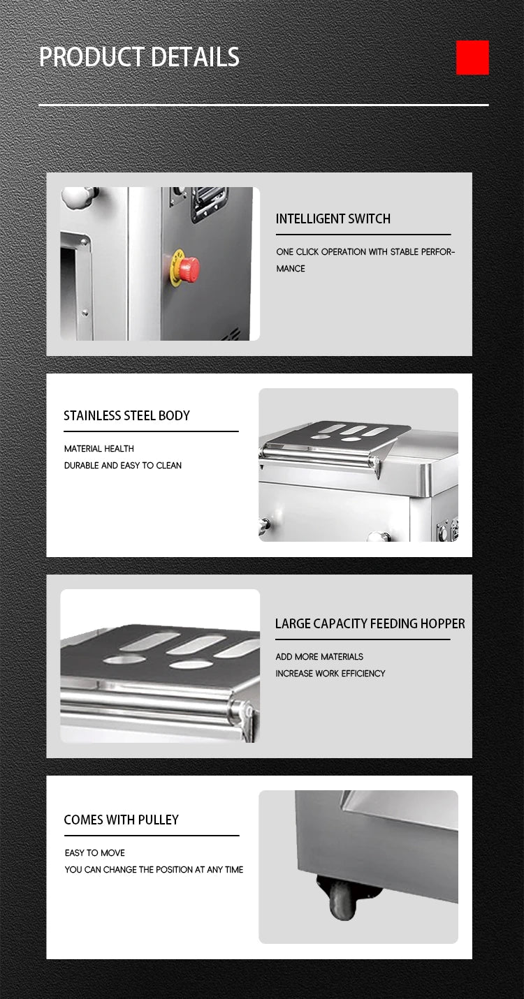 Customized Commercial Fully Automatic High-Efficiency Meat Cutter Machine for Meat Processing Plants with Core Motor Component