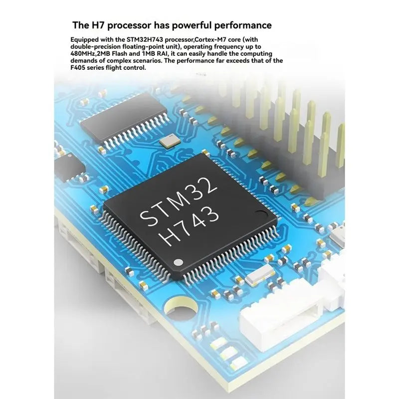 ABGI-H743-Basic FC H743 Flight Controller With Dual-CH IMU, GPS Module, Bluetooth USB Interface For RC FPV Drone Parameter Adjus