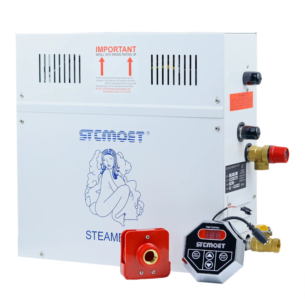 15KW 18kw 220v 380V Steam Generator Household Steam Bath Sauna Dry Stream Furnace Wet Steam Steamer Digital Controller