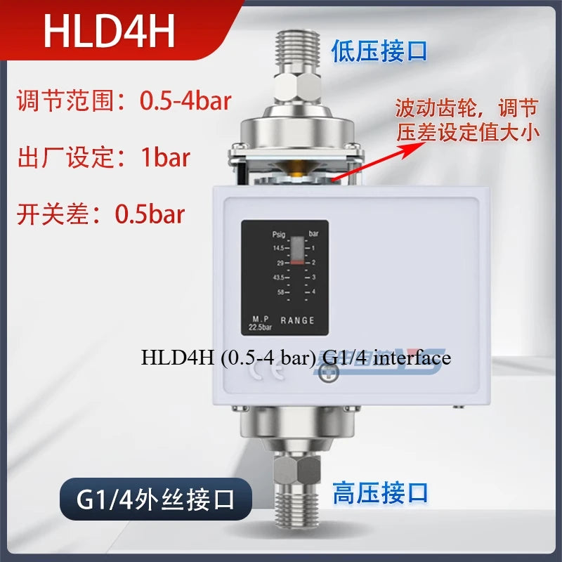 Differential pressure controller Differential pressure switch HLD2CHLD4C controller Differential
