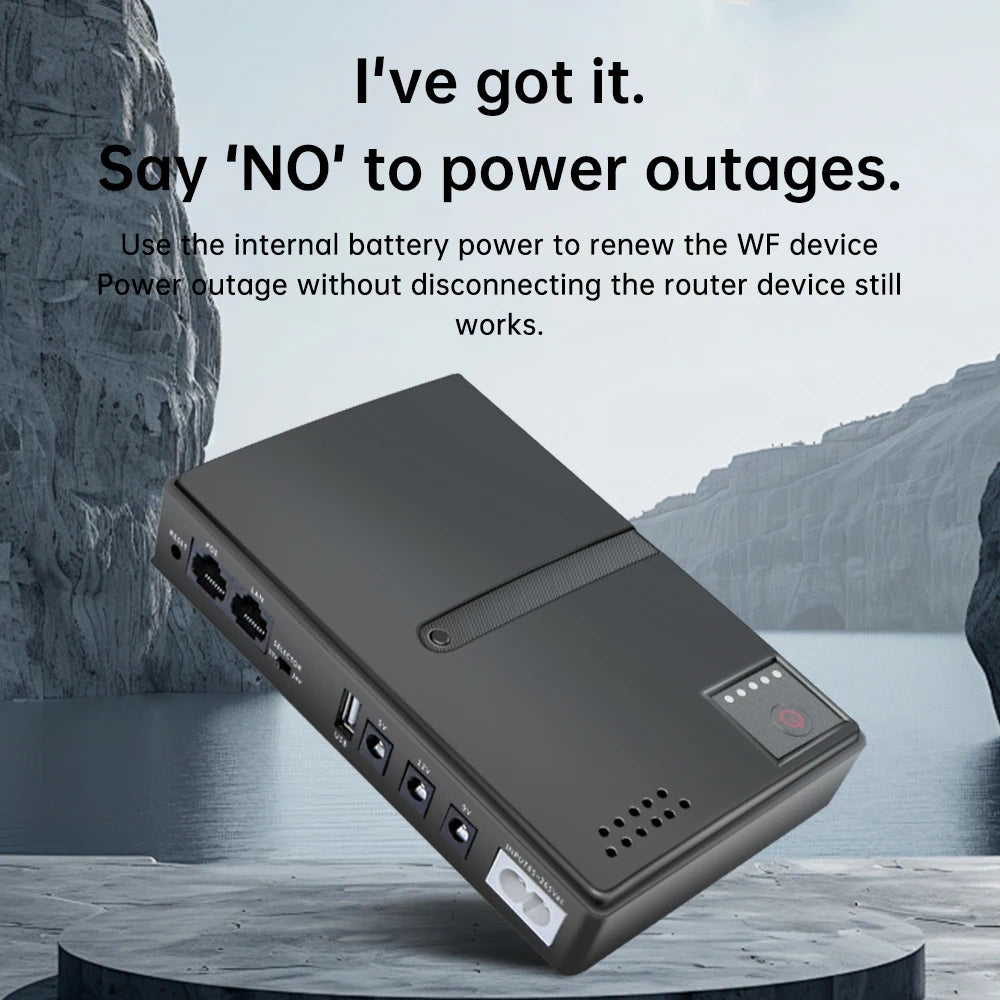1018L Uninterruptible Power Supply DC UPS Battery Backup 5V 9V 12V 15V 24V UPS Power Supply Router Optical Modem Without Battery