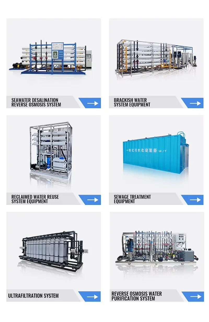 Large-scale Industrial Fully Automatic Purified Water RO Reverse Osmosis Pump Pressure Vessel Water Treatment Equipmentcustomize