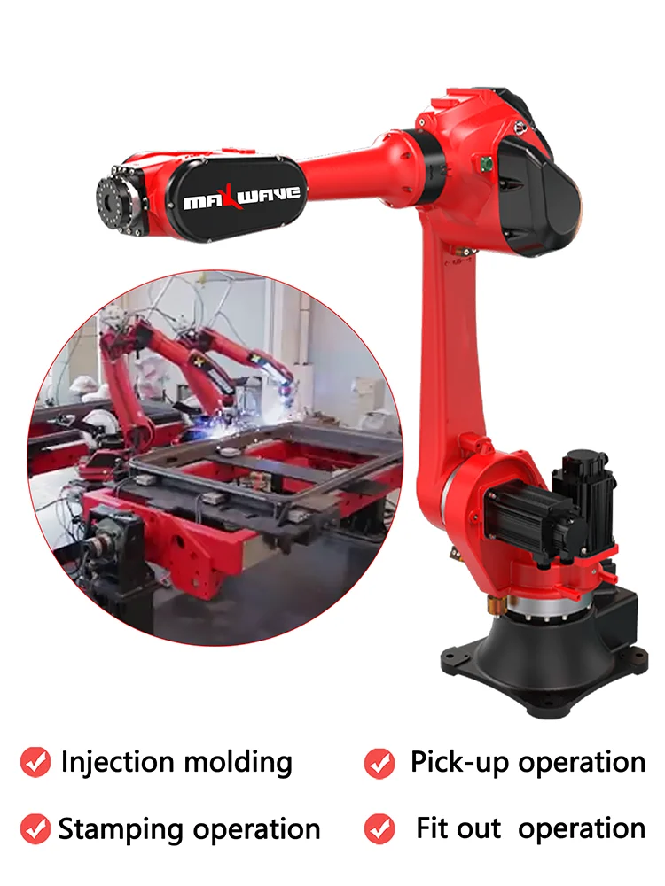 Maxwave Precision Robotic Arm – 6-Axis Servo Motor for High-Speed Manufacturing