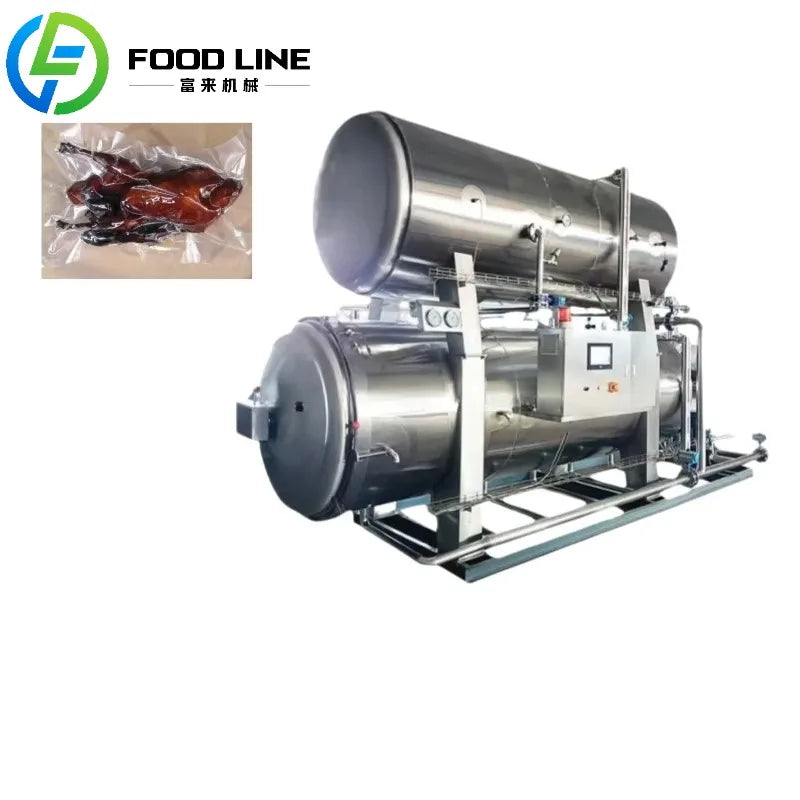 Professional Grade High Temp Sterilizer Commercial Pressure Retort for Food Preservation