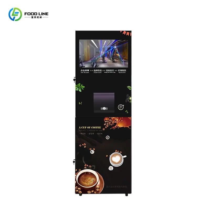 Fully Automatic Commercial Use Fresh Ground Coffee Vending Machine