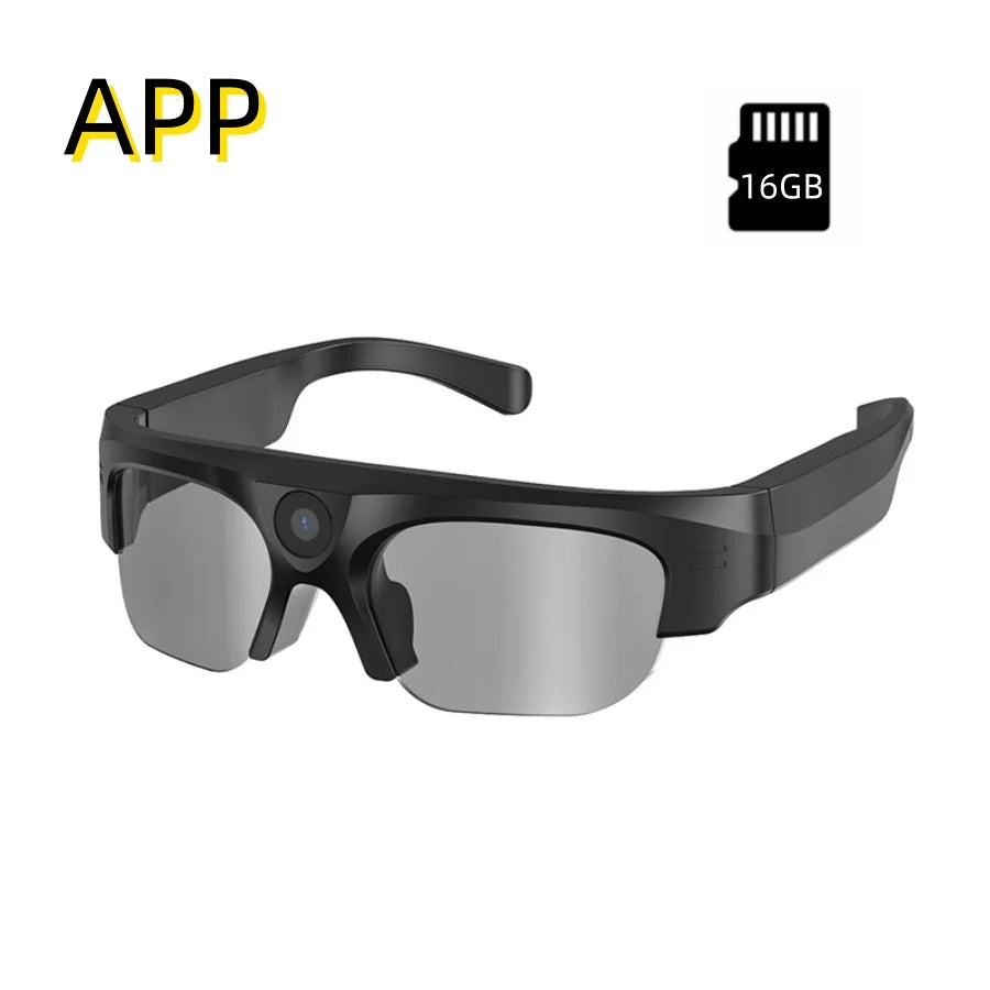 Smart 4K glasses, WiFi sunglasses camera, smart home secret camera, mini camera for shooting and recording videos