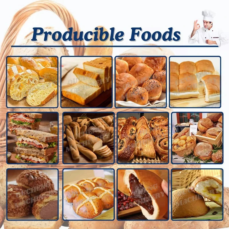 High Technology Good Deals Oucheng High-Capacity 4-Row Multifunctional Bread Production Line for Commercial Bakeries