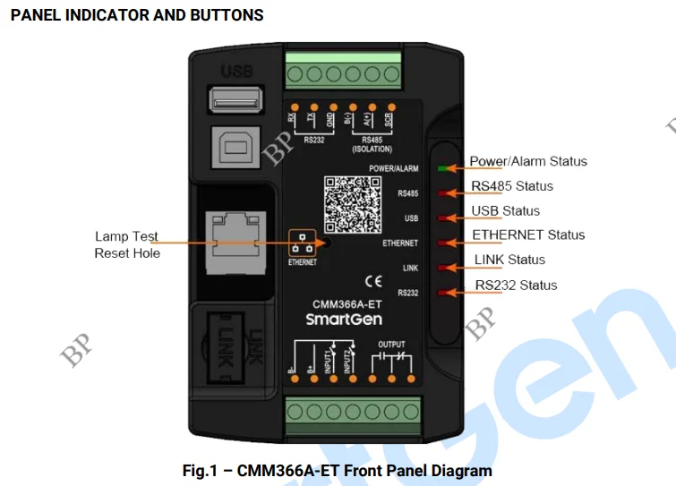 SmartGen Controller Communication Module CMM366A-ET Wired Ethernet CMM366A WIFI Cloud Server Internet Monitor Generator Parts