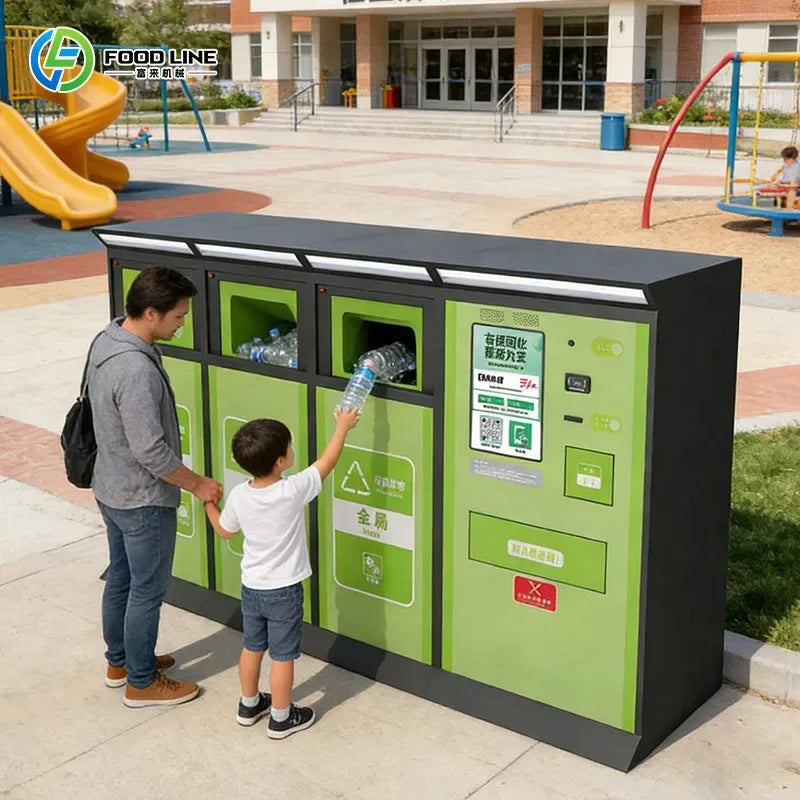 Custom Commercial Weatherproof Automated Waste Collection Reverse Vending Machine