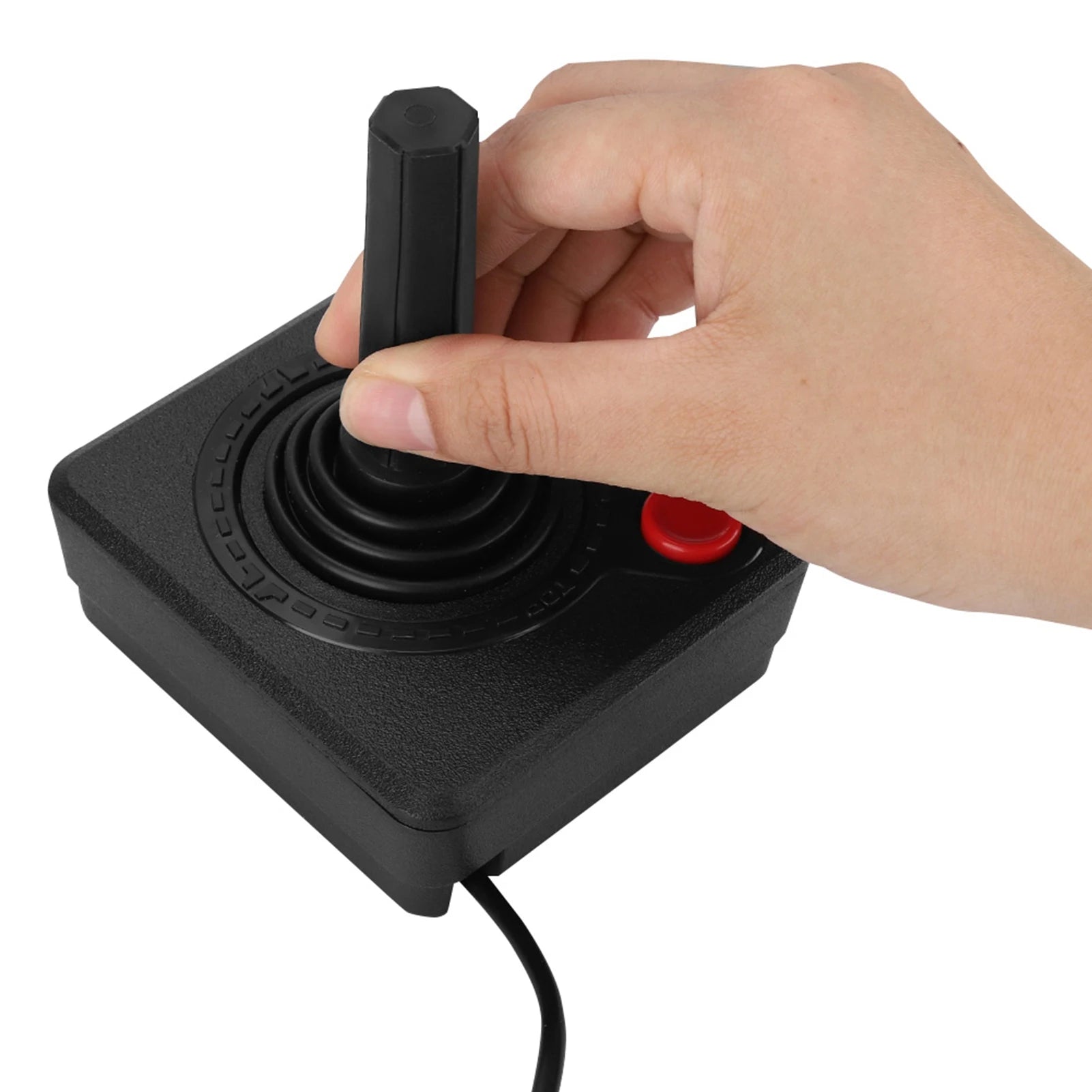 Retro  Ergonomic 360 Controller Wireless Controller Analog Stick Wear Resistant ABS Friendly Materials for Atari 2600