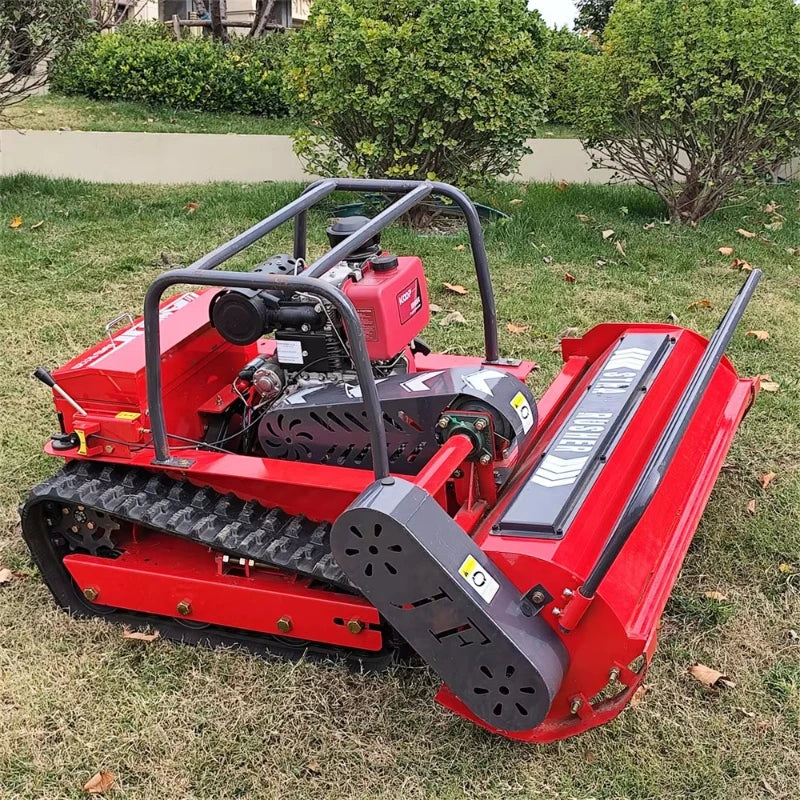 Customized Remote Controlled Robot Lawn Mower with Zero Rotation Track High Efficiency Lawn Mower CE EPA Certification