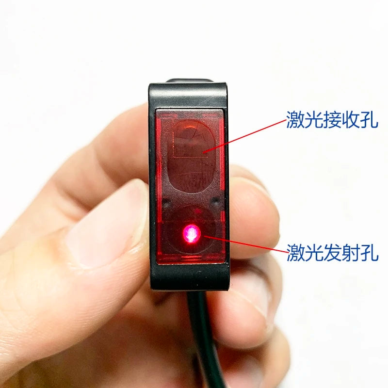 Small Laser Diffuse Reflection Photoelectric Switch PZ-D41 PZ-D42 Small Size Square Retro-reflective Sensor 5V12V24V