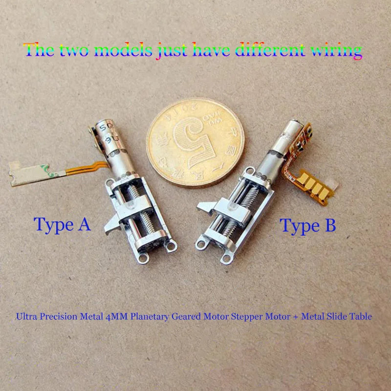 Precision Planetary Deceleration Mini Push Rod Motor 5V DC Screw Slide Stepper Long Linear Actuator with Ball Bearing