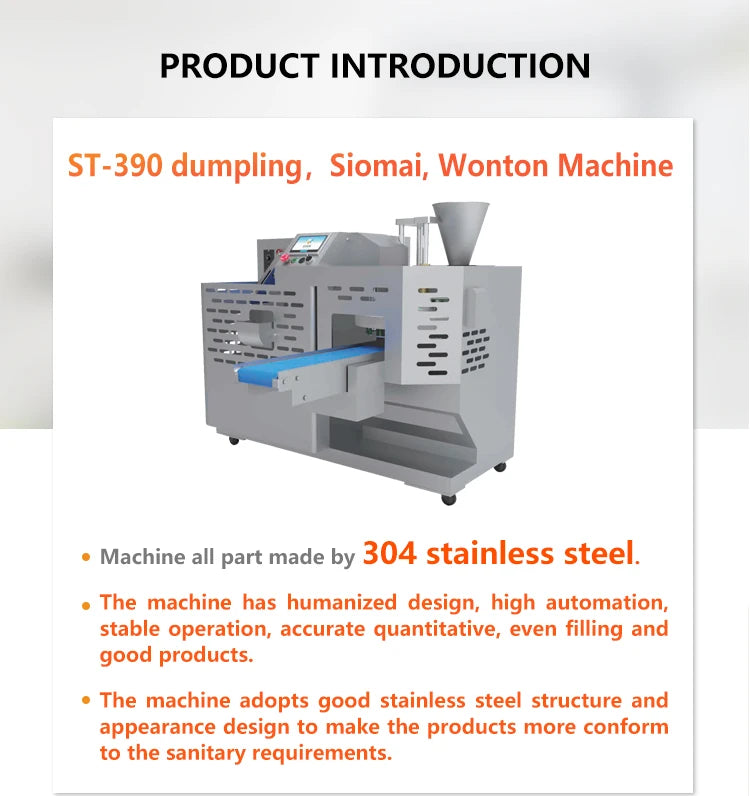 Custom Commercial Dumpling Machine Automatic Commercial Dumpling Machine with Motor for Sale