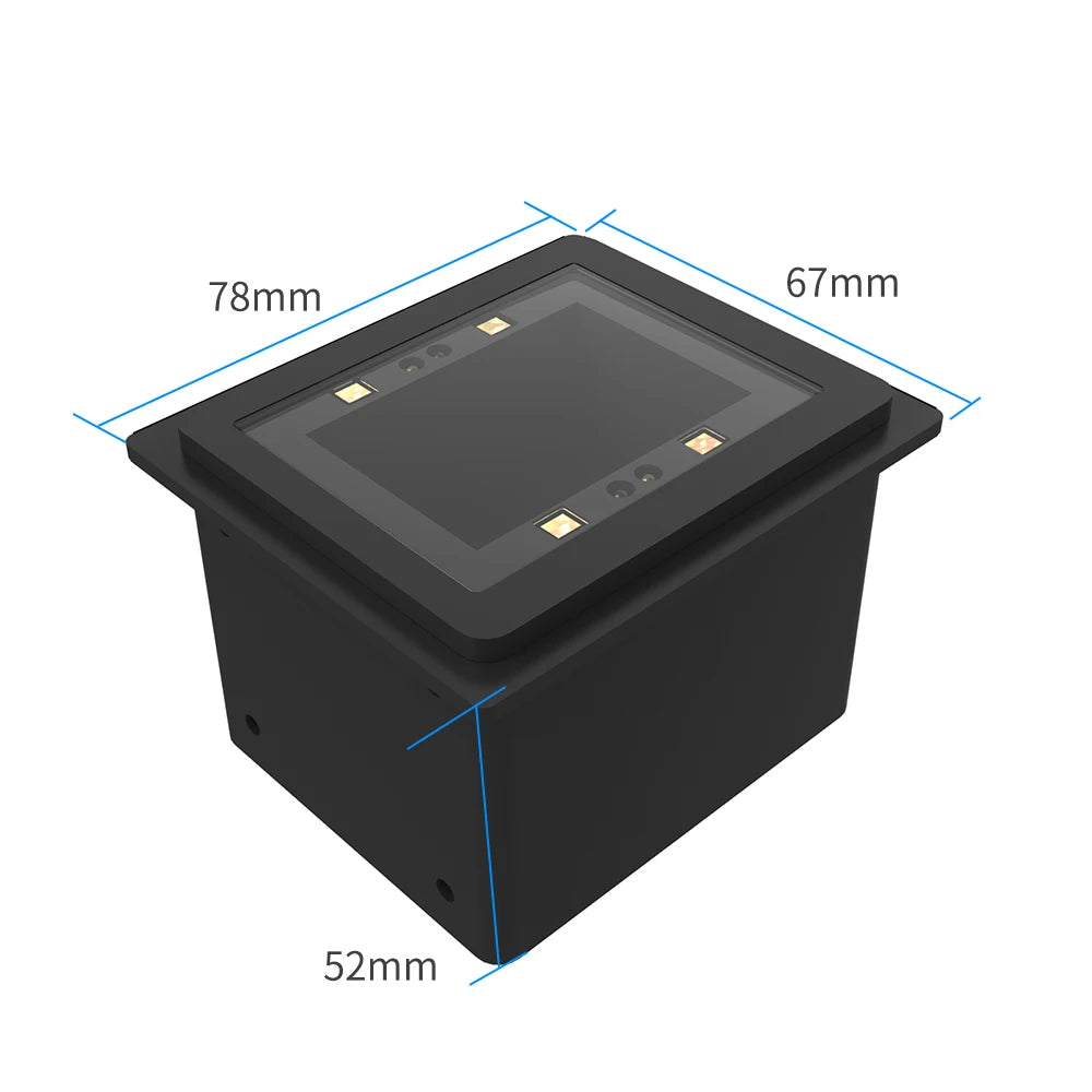 Embedded Barcode Scanner Self-Induction 1D/2D/QR Bar Code Reader Module USB Scanner for Gate Machine Tickets Checking Mobile Pay