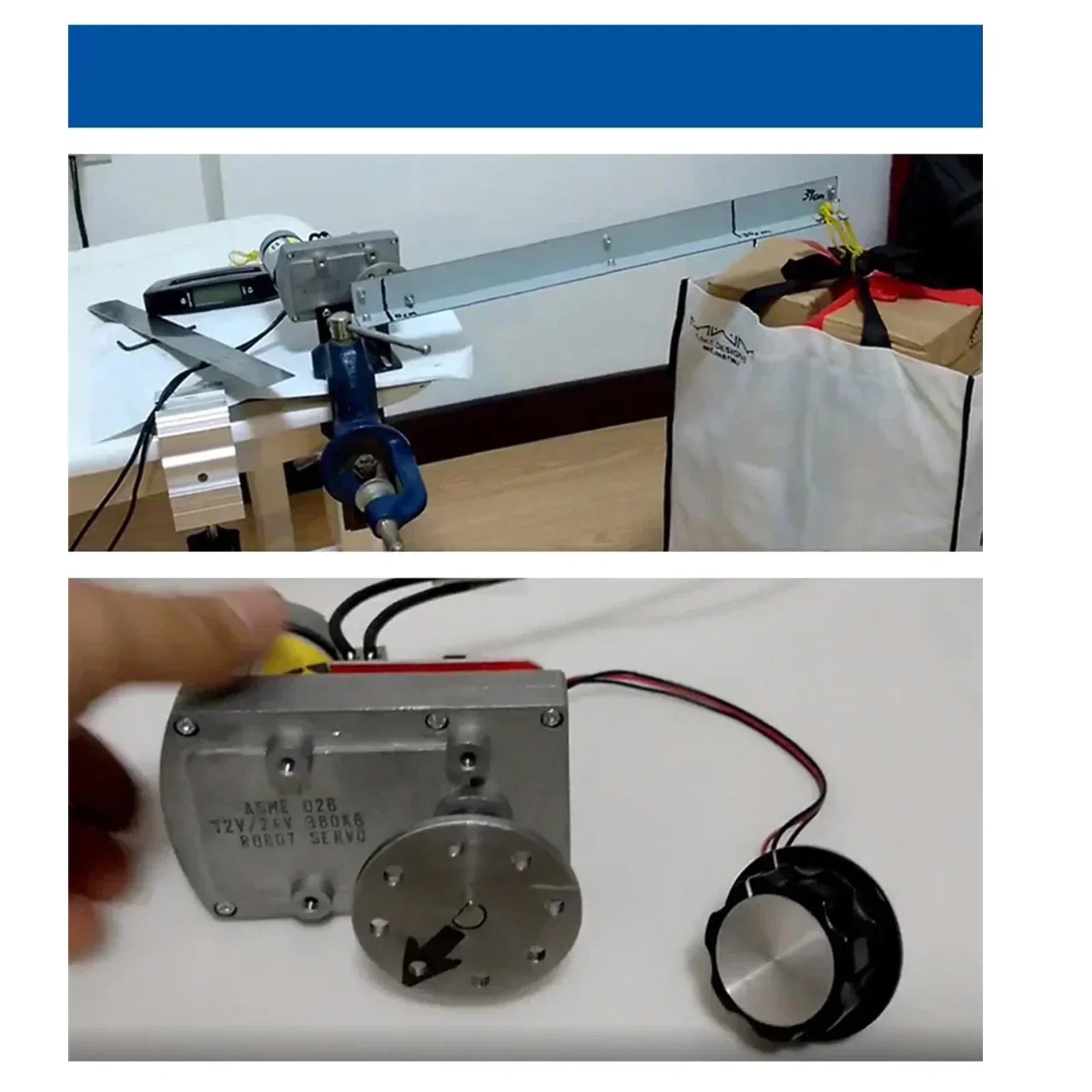 ASME-05B High-Power High-Torque Servo Motor  (ASME-04B Upgraded)  380Kg.cm DC 12-24V Large Robotic Manipulator For RC Robot