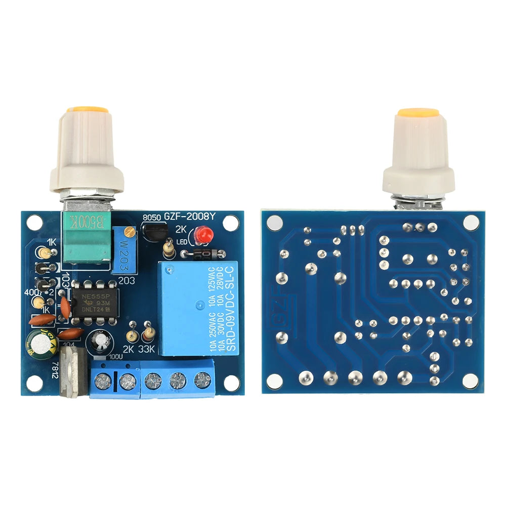 10A  Adjustable Frequency Switch Relay Module High Current Strobe Controller For Motor Forward Reverse and Flasher Applications