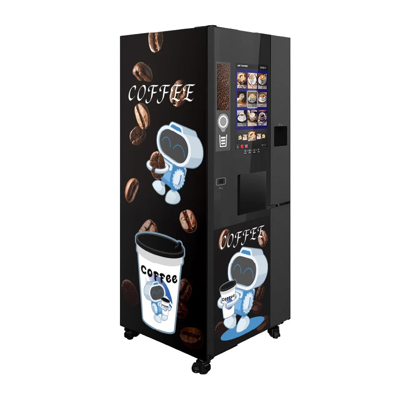 Smart Commercial Coffee Robot Making Machine Customized Touch Screen Automatic Brewer for Business with SDK Functionality